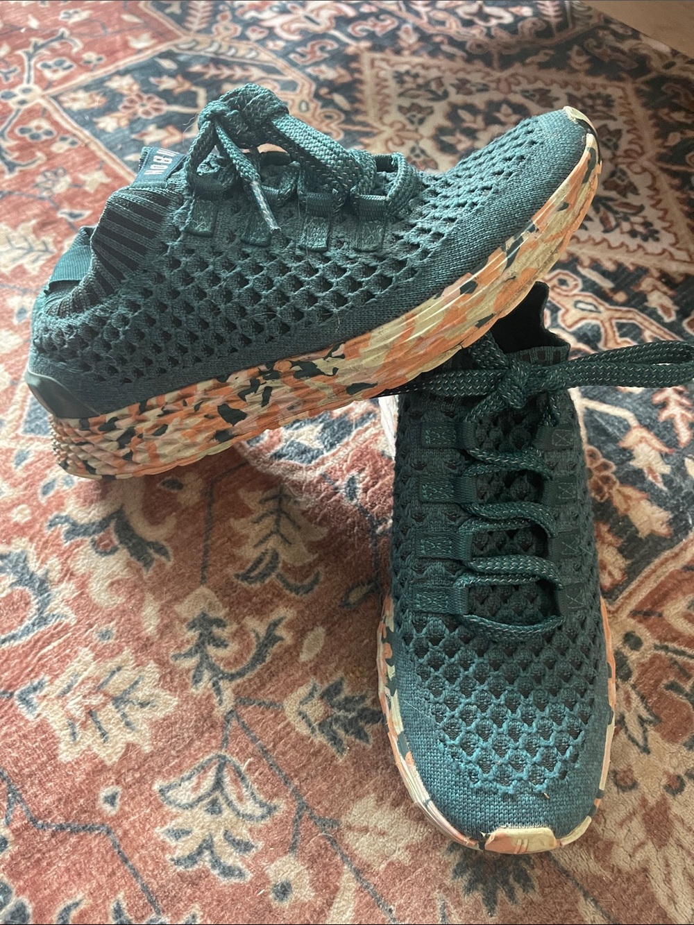 NOBULL  Knit Trainer in Teal with Multicolor Trim